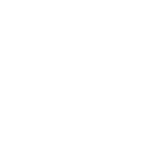 green and white icon of SEO with transparent background