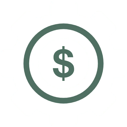 green and white icon of SEO & SEA with transparent background