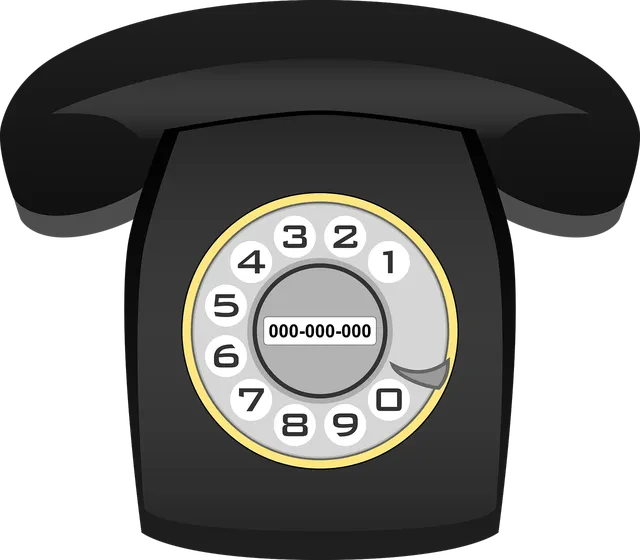 A white icon of a telephone ringing.